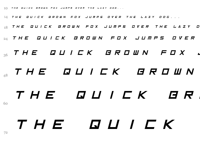 Inversionz font waterfall